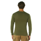 Poly/Cotton US Flag Athletic Fit Long Sleeve Shirts