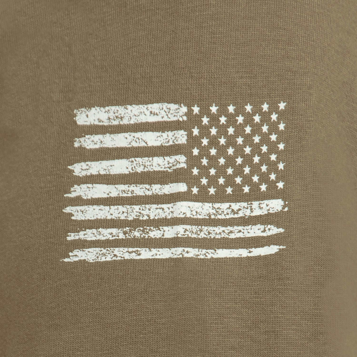 Poly/Cotton US Flag Athletic Fit Long Sleeve Shirts