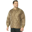 Poly Quilted Woobie Jackets Coyote Brown