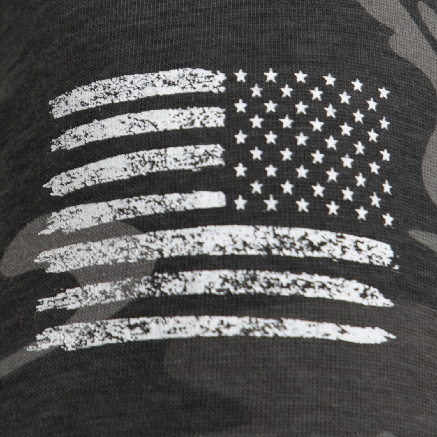 Camo Poly/Cotton US Flag Athletic Fit T-Shirts