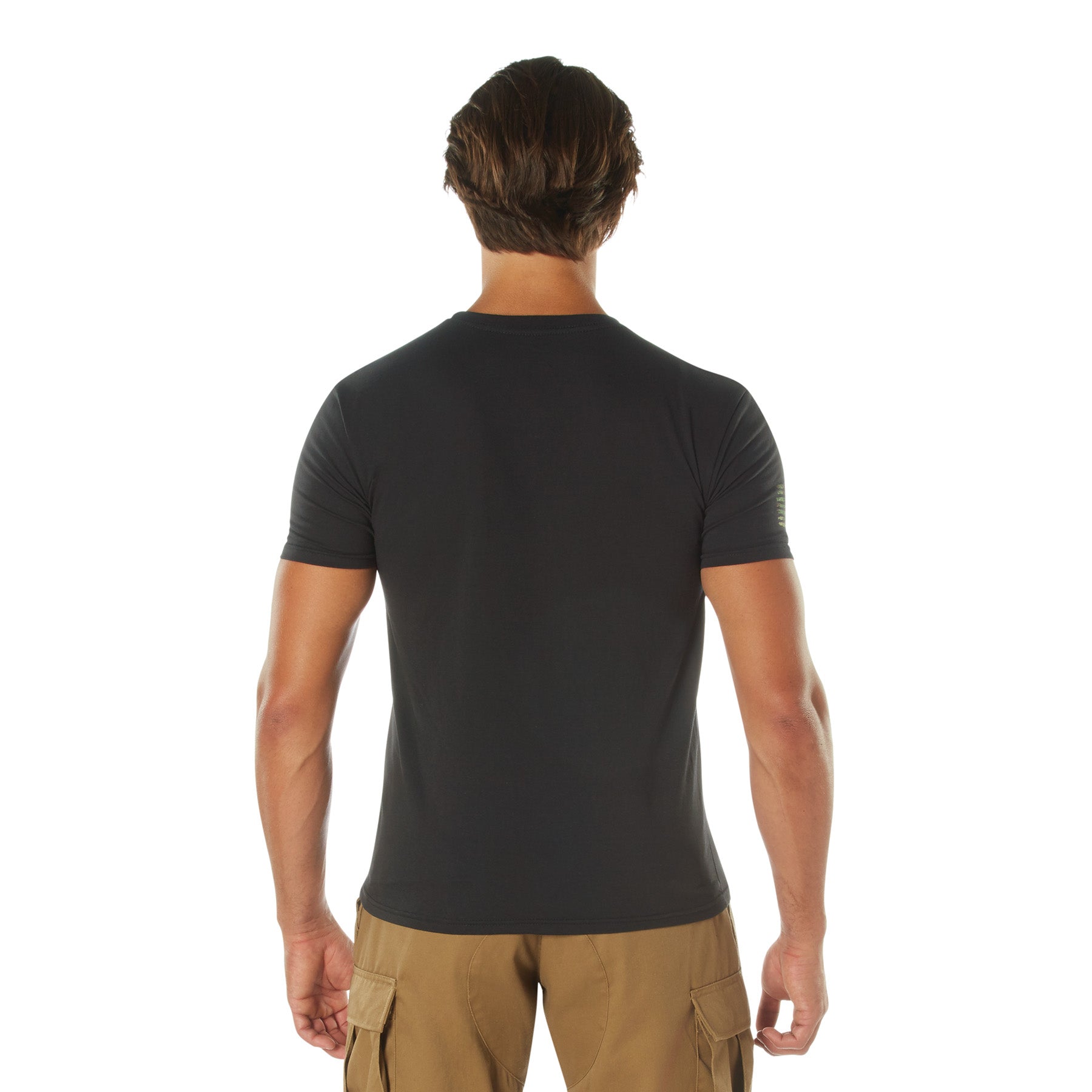 Poly/Cotton US Flag Athletic Fit T-Shirts