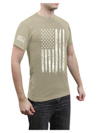 Poly/Cotton US Flag Athletic Fit T-Shirts