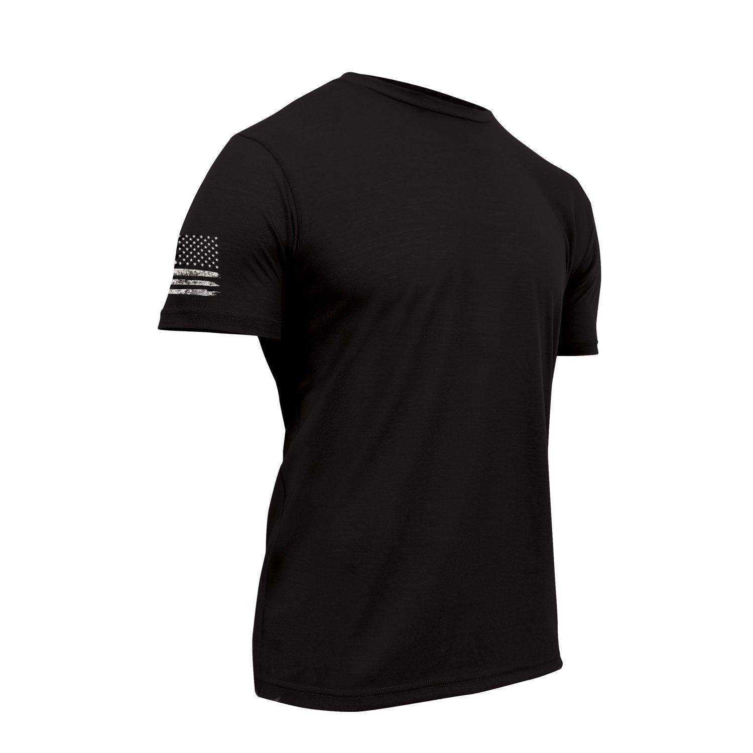 [AR 670-1] Poly Moisture Wicking Athletic Fit T-Shirts Black