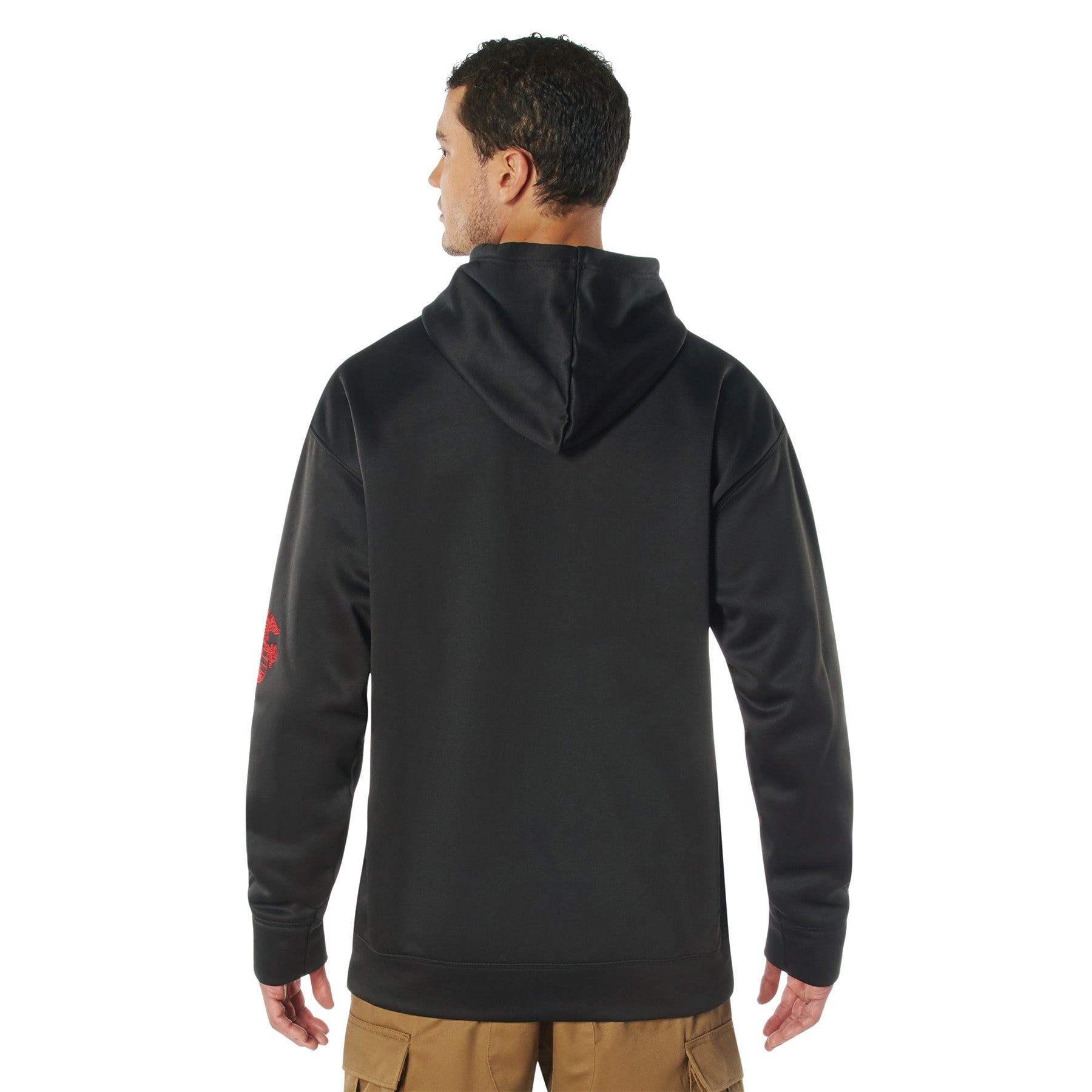 Poly Military Marines Embroidered Hooded Sweatshirts