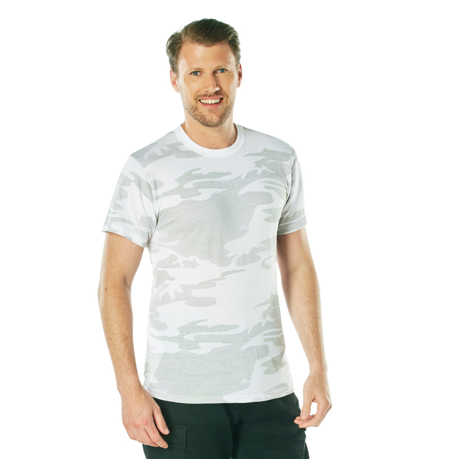 Camo Poly/Cotton T-Shirts White Camo