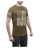Poly/Cotton US Flag Athletic Fit T-Shirts