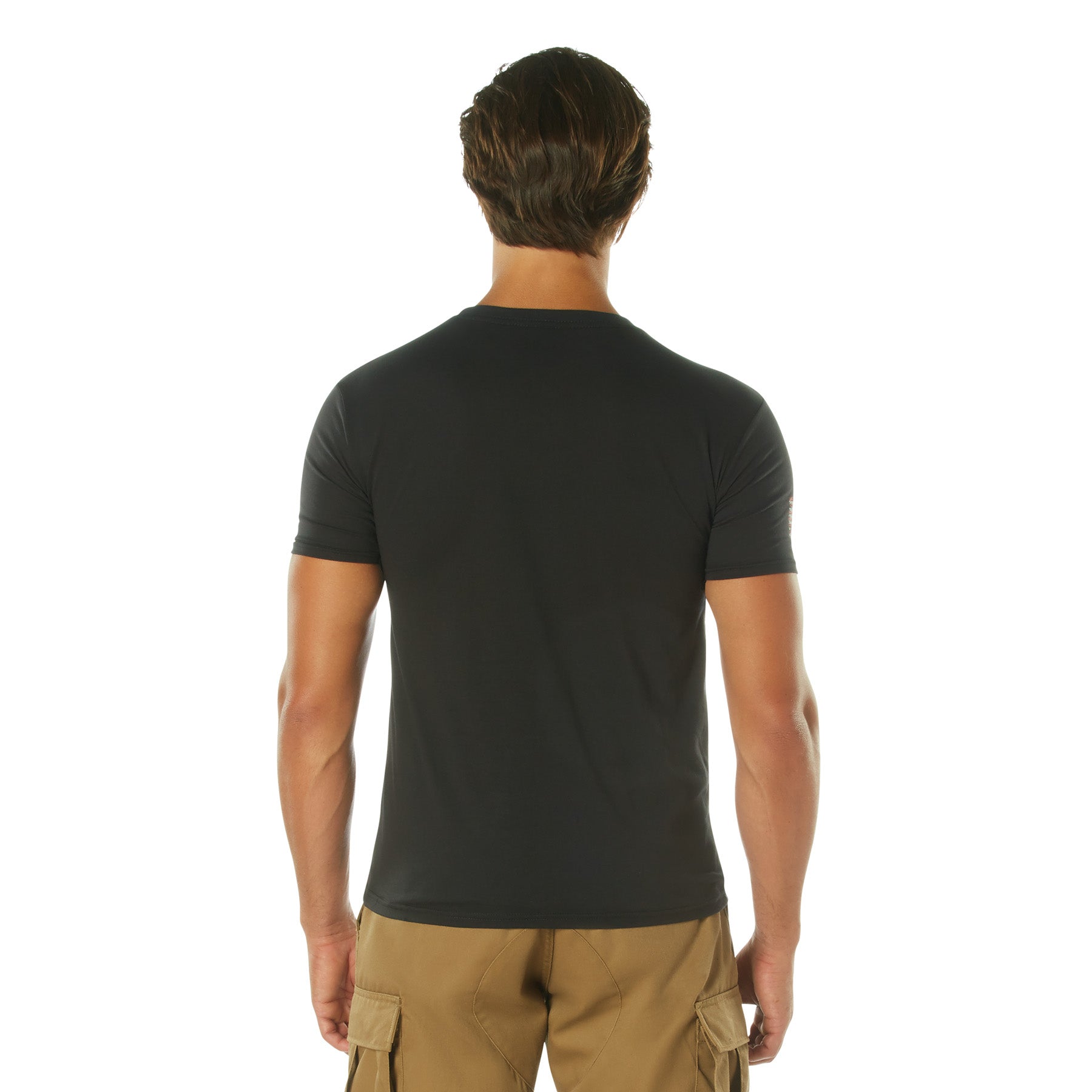 Poly/Cotton US Flag Athletic Fit T-Shirts