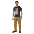 Poly/Cotton US Flag Athletic Fit T-Shirts