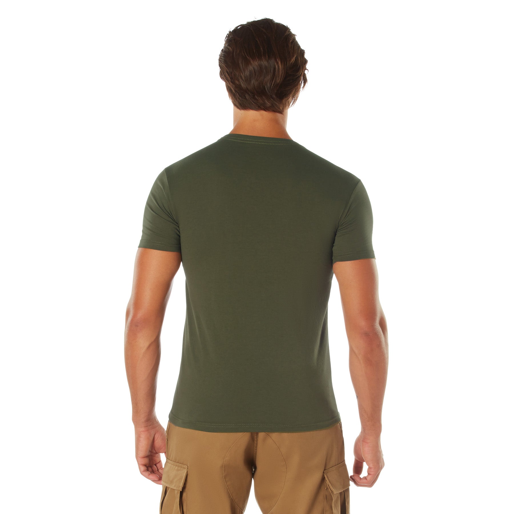 Poly/Cotton US Flag Athletic Fit T-Shirts