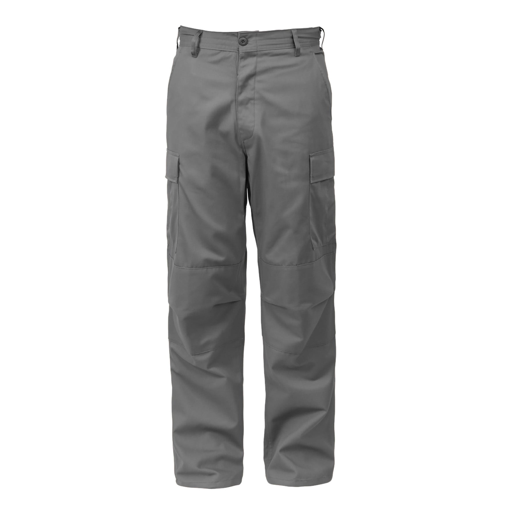 [Relaxed Fit Zipper Fly] Poly/Cotton Tactical BDU Pants Grey