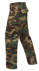 [Relaxed Fit Zipper Fly] Camo Poly/Cotton Tactical BDU Pants