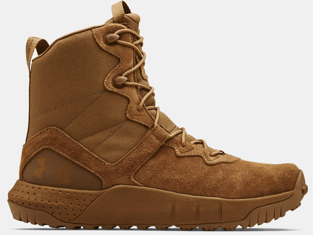 [AR 670-1] UA Micro G® Valsetz Leather Tactical Boots Coyote Brown