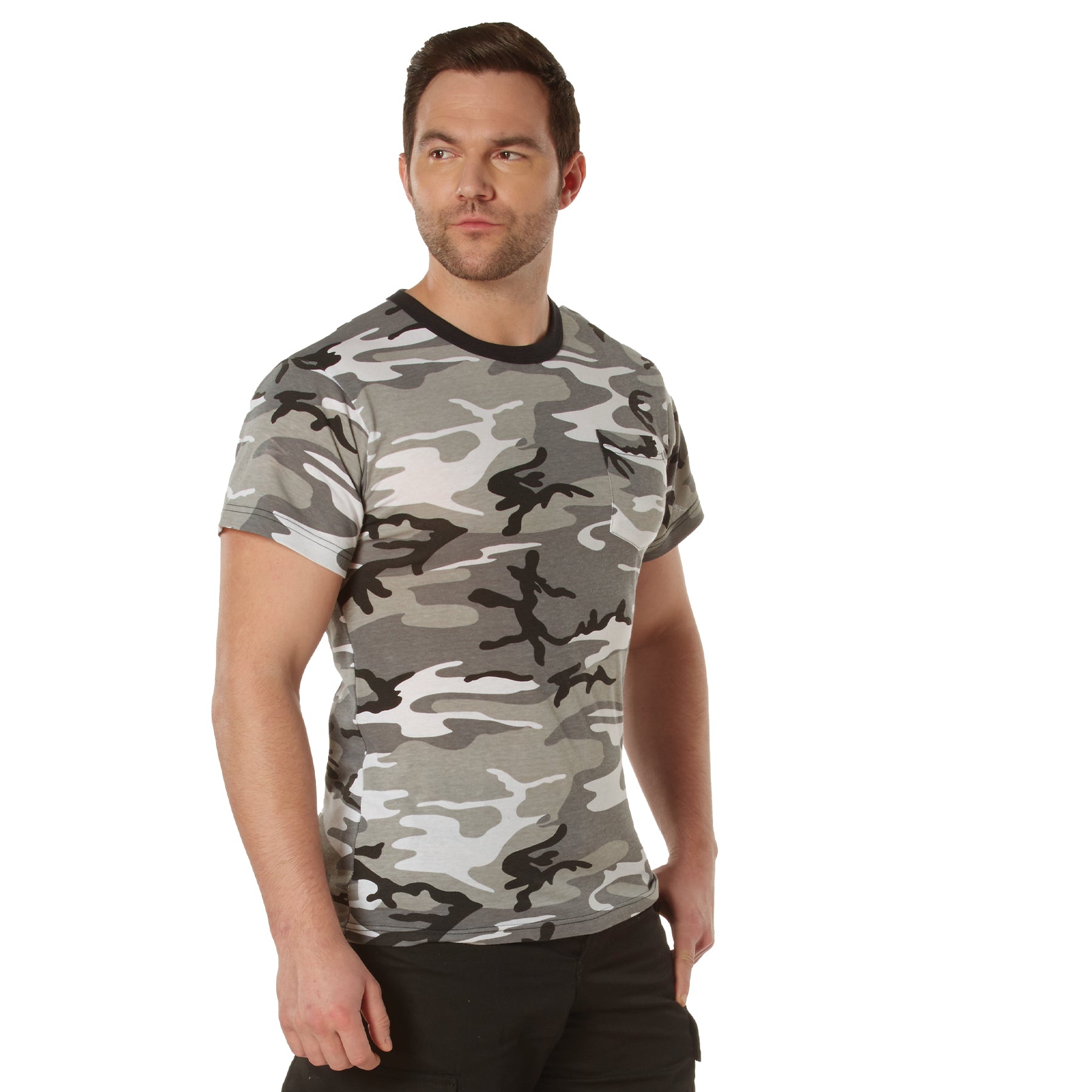 Camo Poly/Cotton Pocket T-Shirts