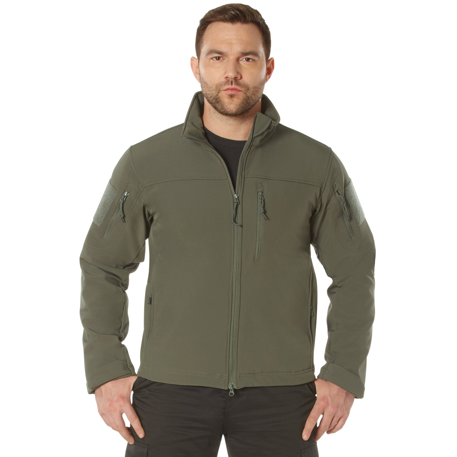 Poly Stealth Spec Ops Tactical Soft Shell Jackets Olive Drab