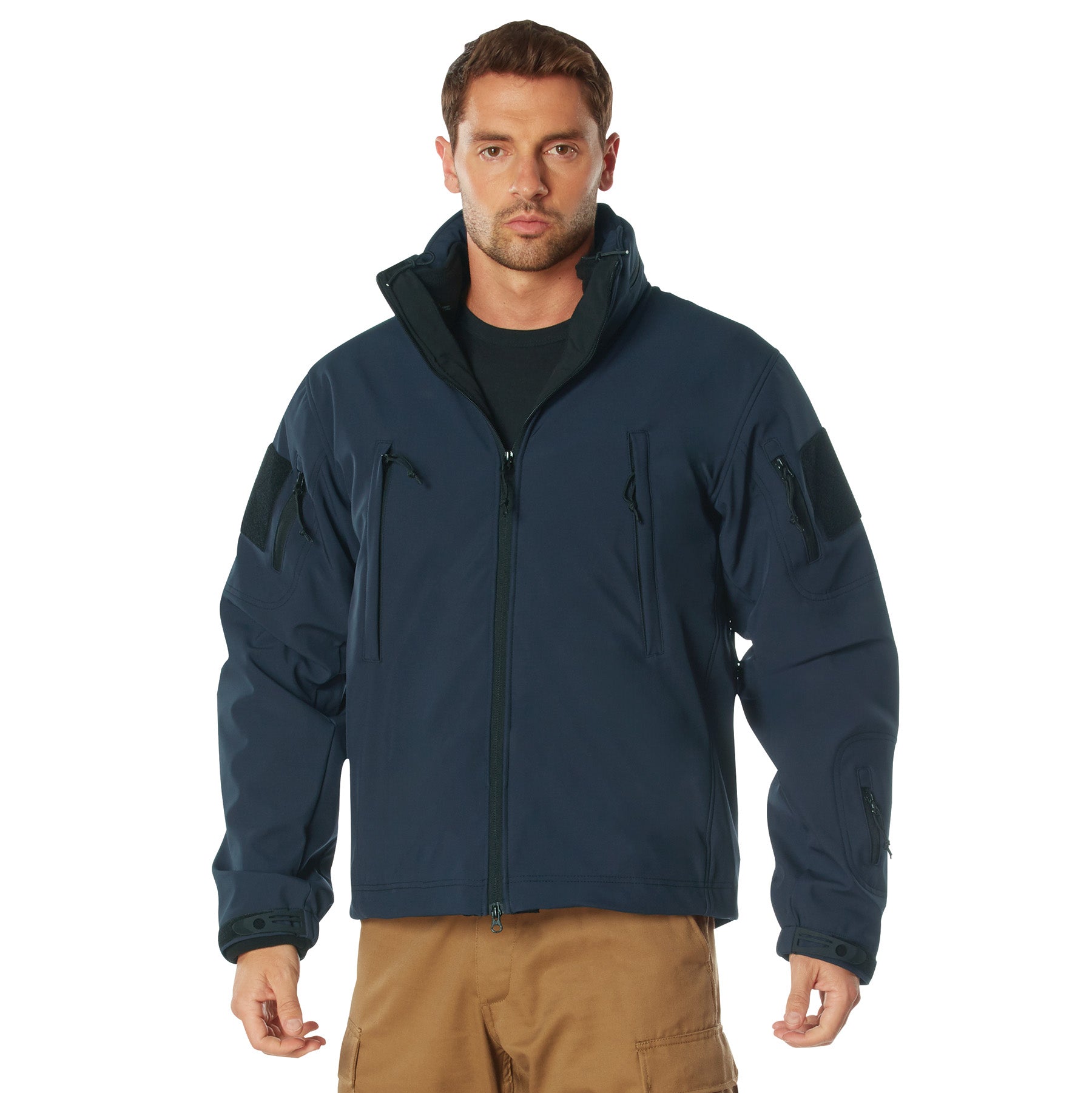 Poly 3-In-1 Spec Ops Tactical Soft Shell Jackets Midnight Navy Blue