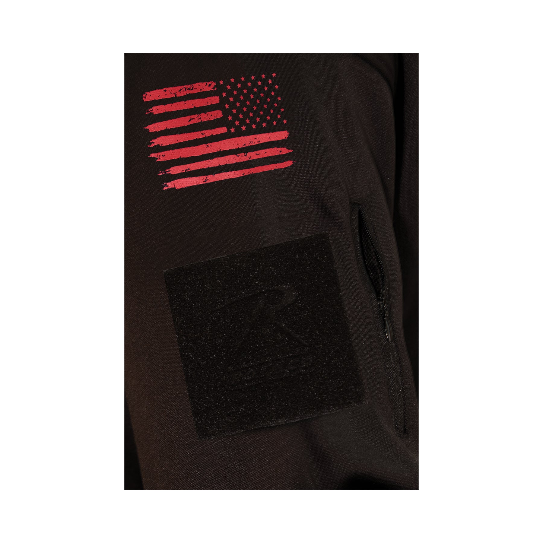 Poly US Flag / RED Concealed Carry Hooded Sweatshirts