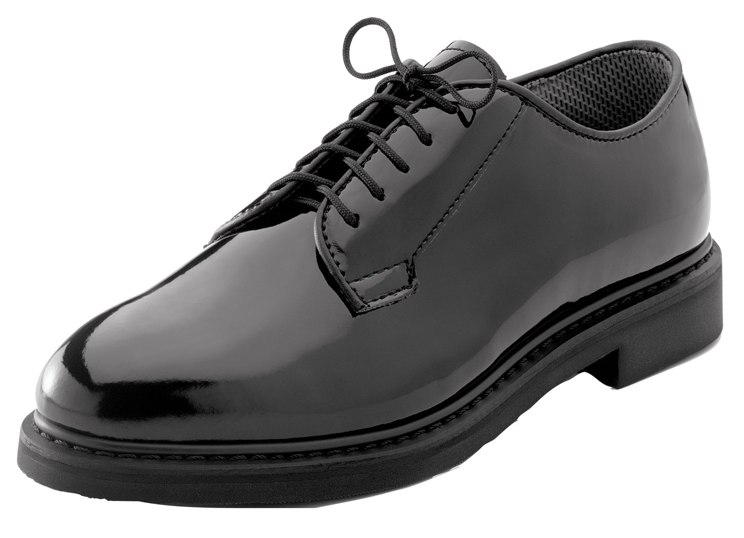 Uniform Hi-Gloss Oxford Dress Shoes Black
