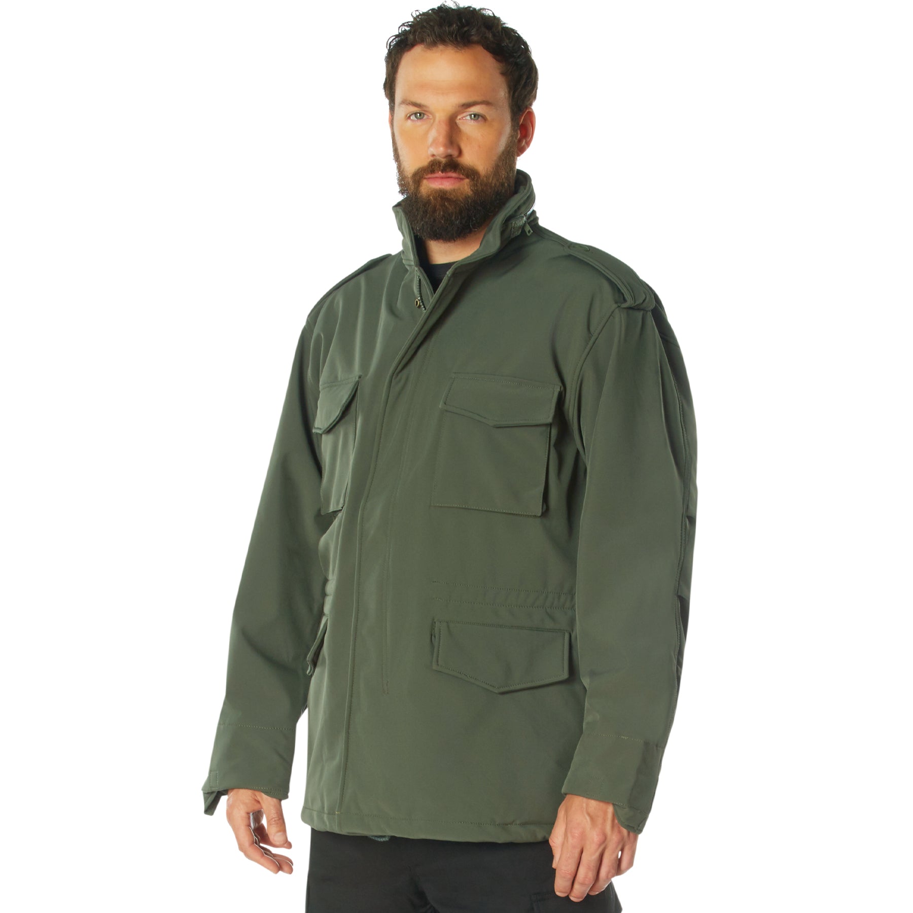 Poly Soft Shell Tactical M-65 Field Jackets Olive Drab