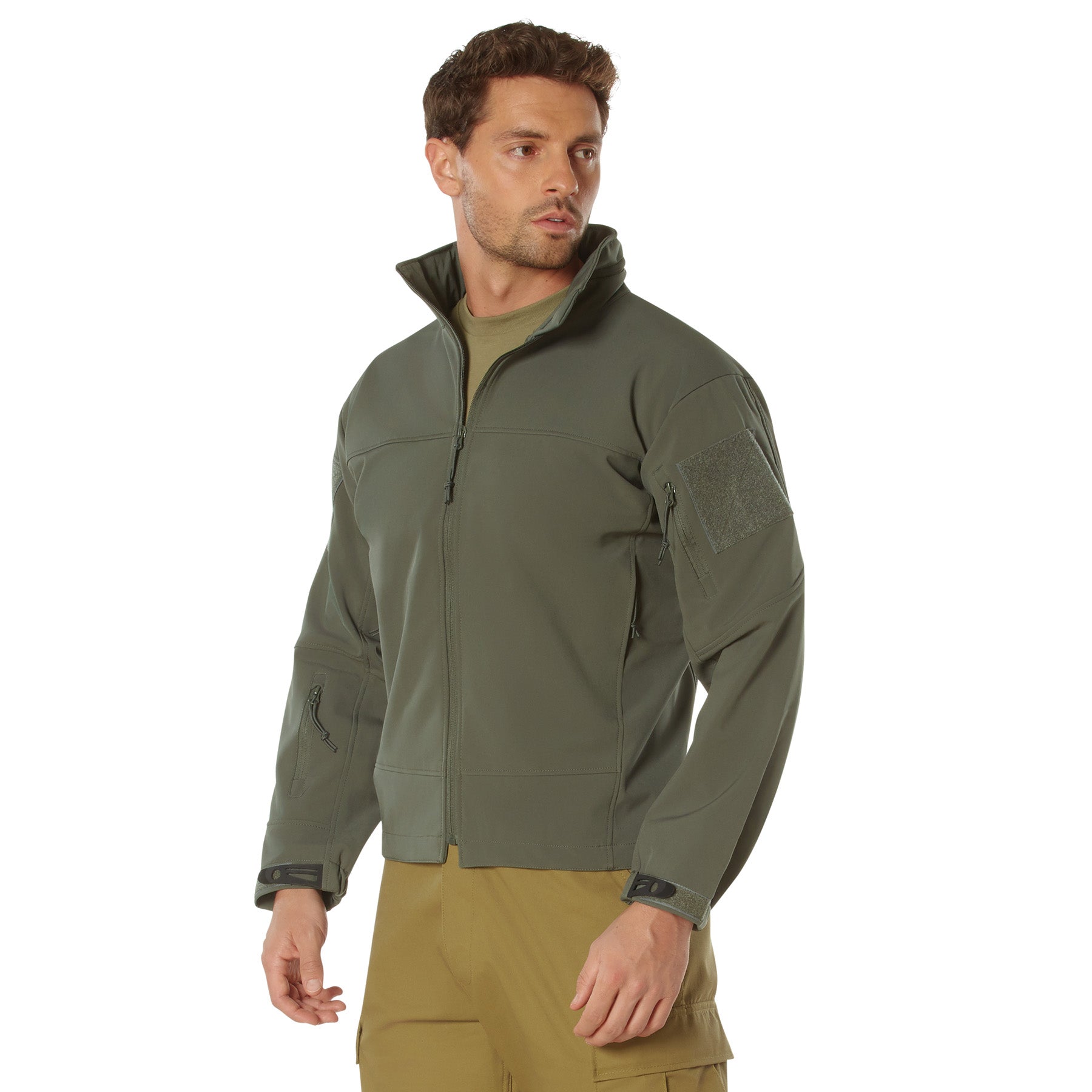 Poly Covert Spec Ops Lightweight Soft Shell Jackets Olive Drab