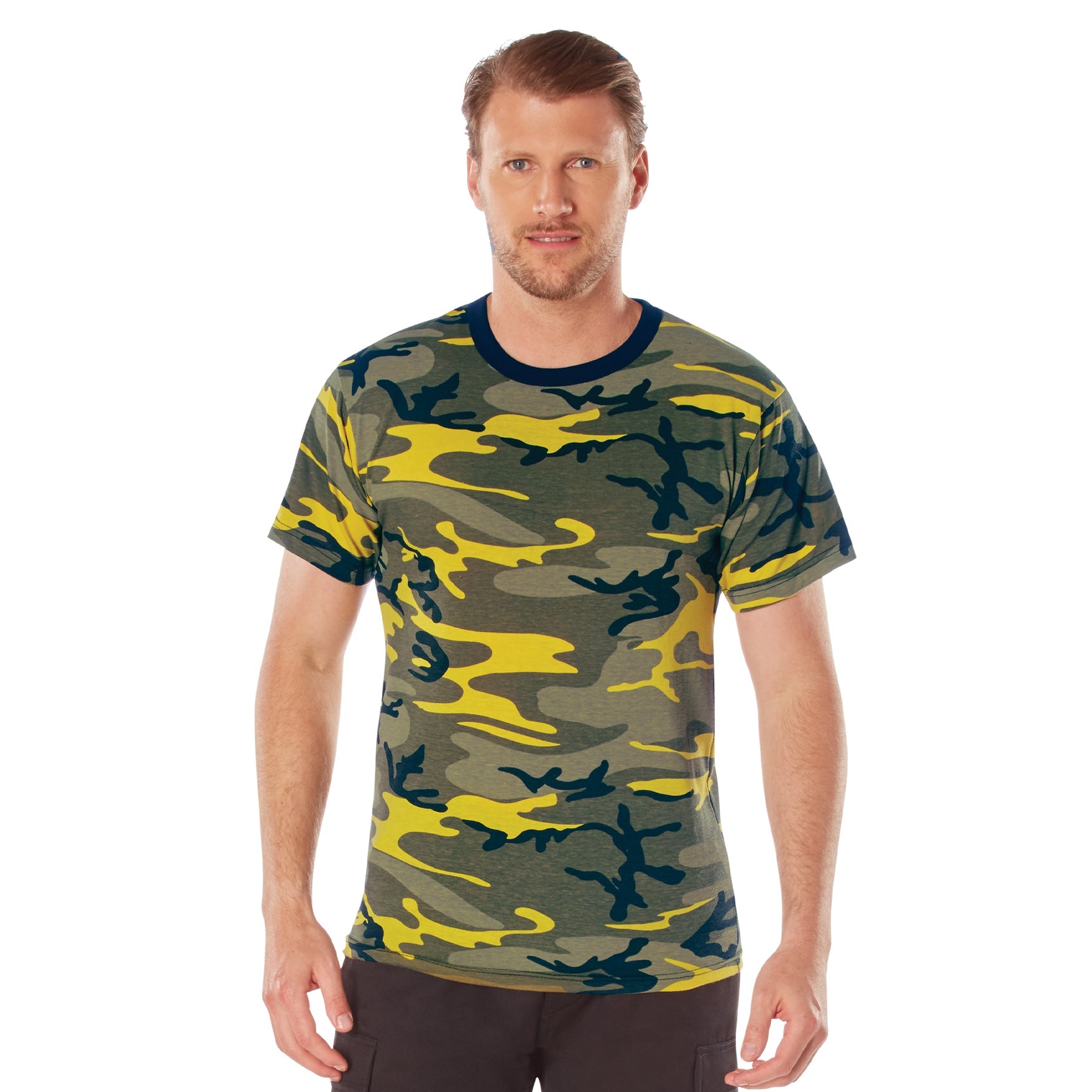 Camo Poly/Cotton T-Shirts Stinger Yellow Camo