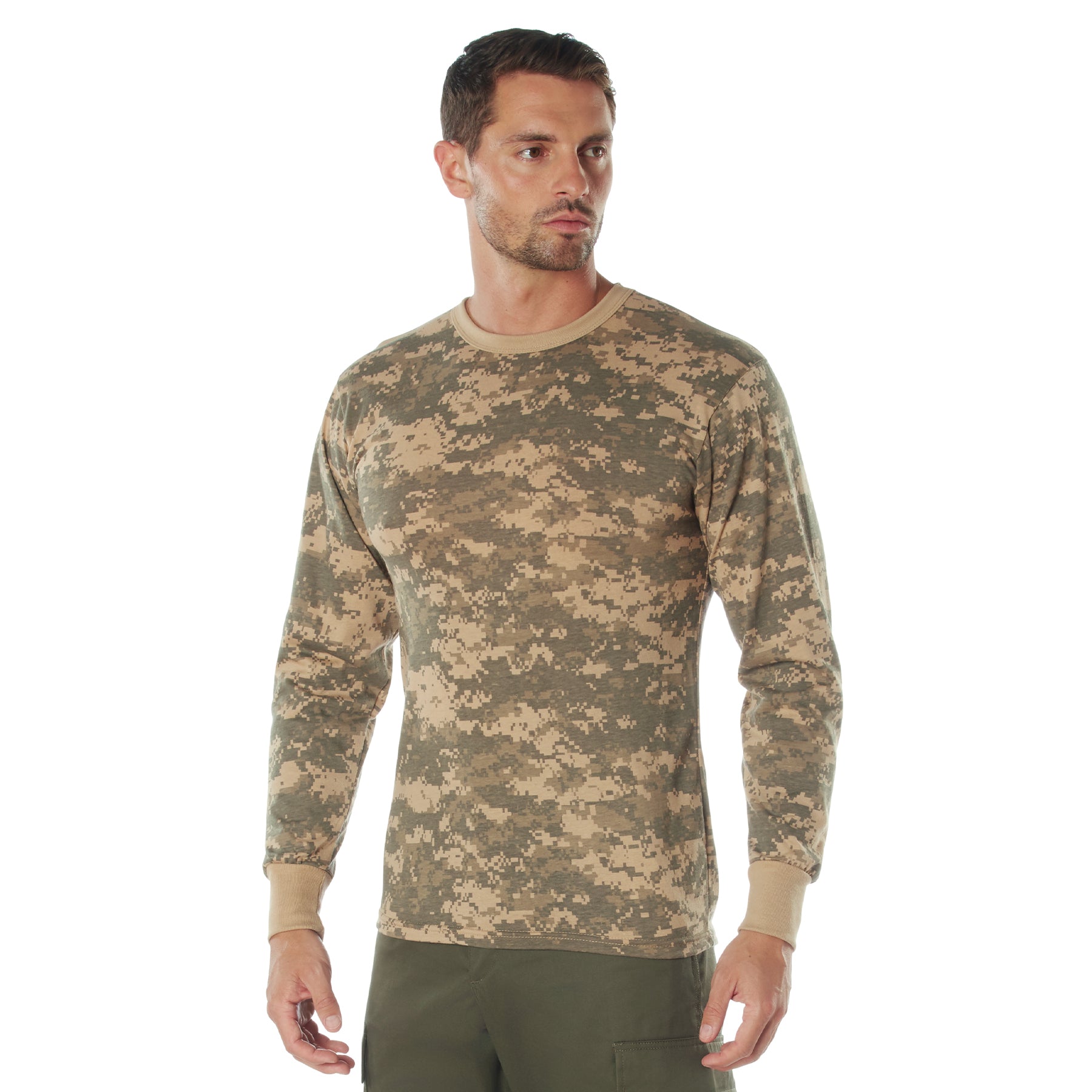 Digital Camo Poly/Cotton Long Sleeve Shirts ACU Digital Camo