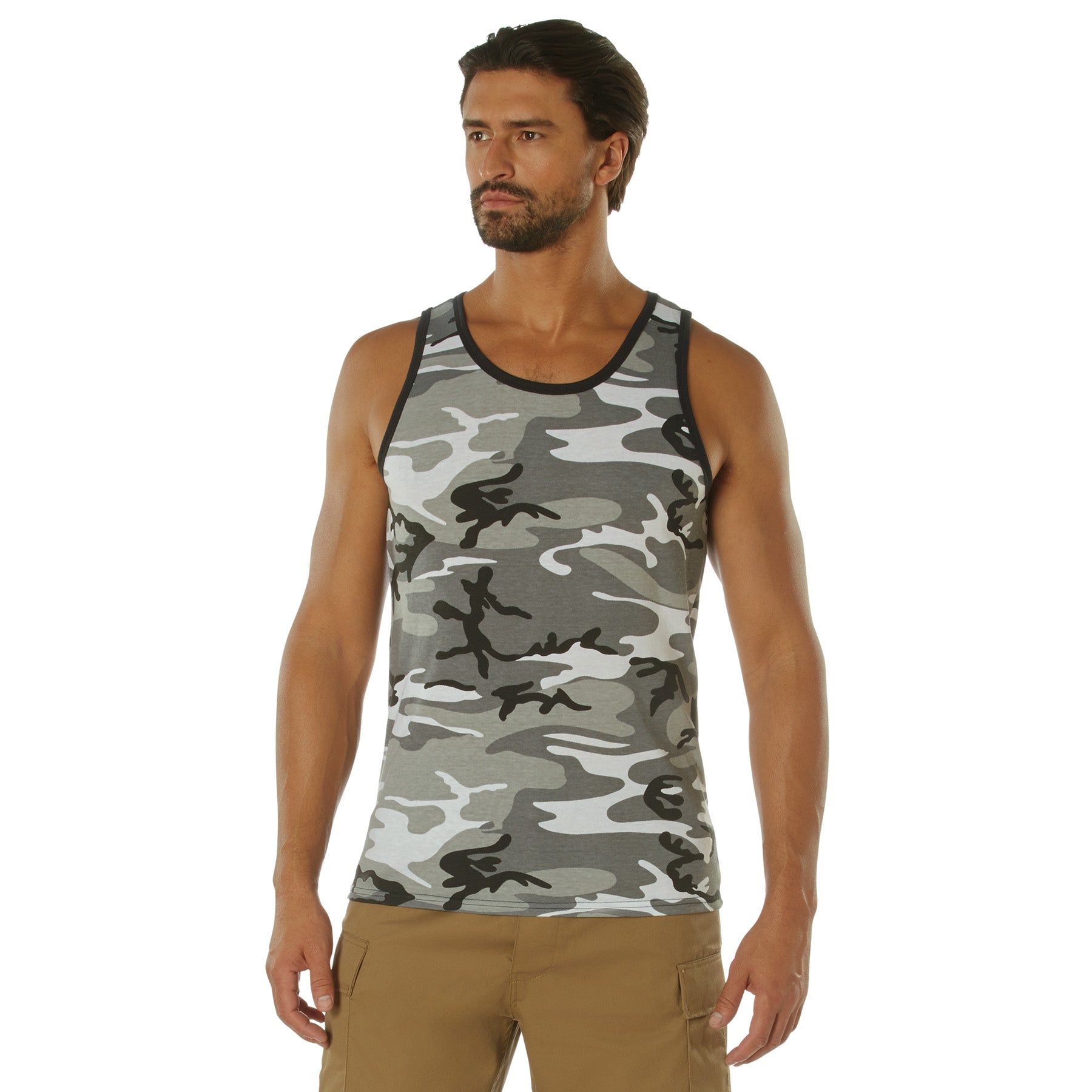 Camo Poly/Cotton Tank Tops City Camo