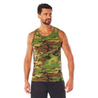 Camo Poly/Cotton Tank Tops Woodland Camo