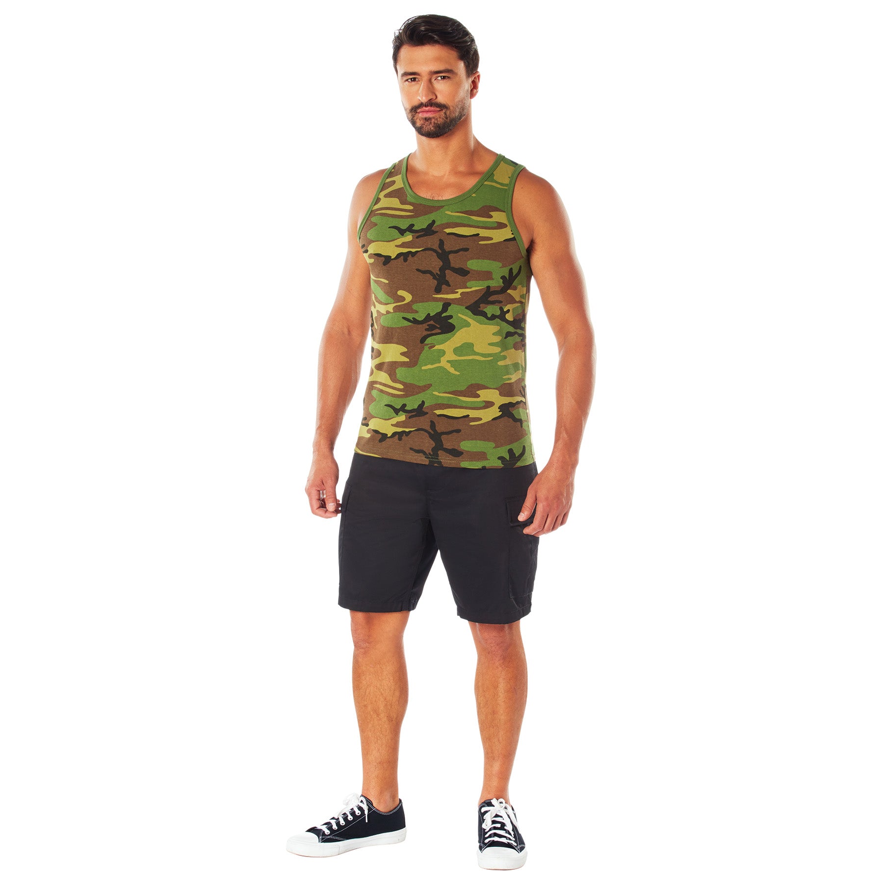 Camo Poly/Cotton Tank Tops