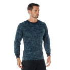 Digital Camo Poly/Cotton Long Sleeve Shirts Midnight Blue Digital Camo