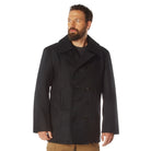Wool US Navy Type Peacoats Black