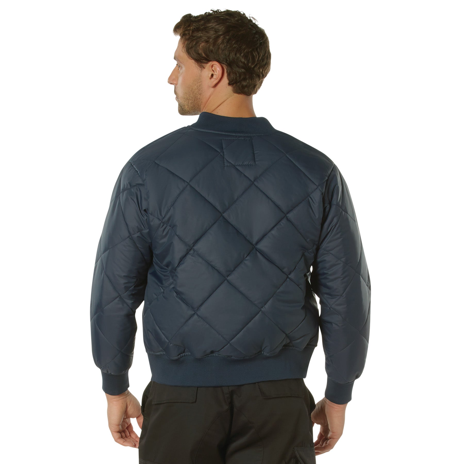 Nylon Diamond Quilted Flight Jackets