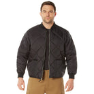 Nylon Diamond Quilted Flight Jackets