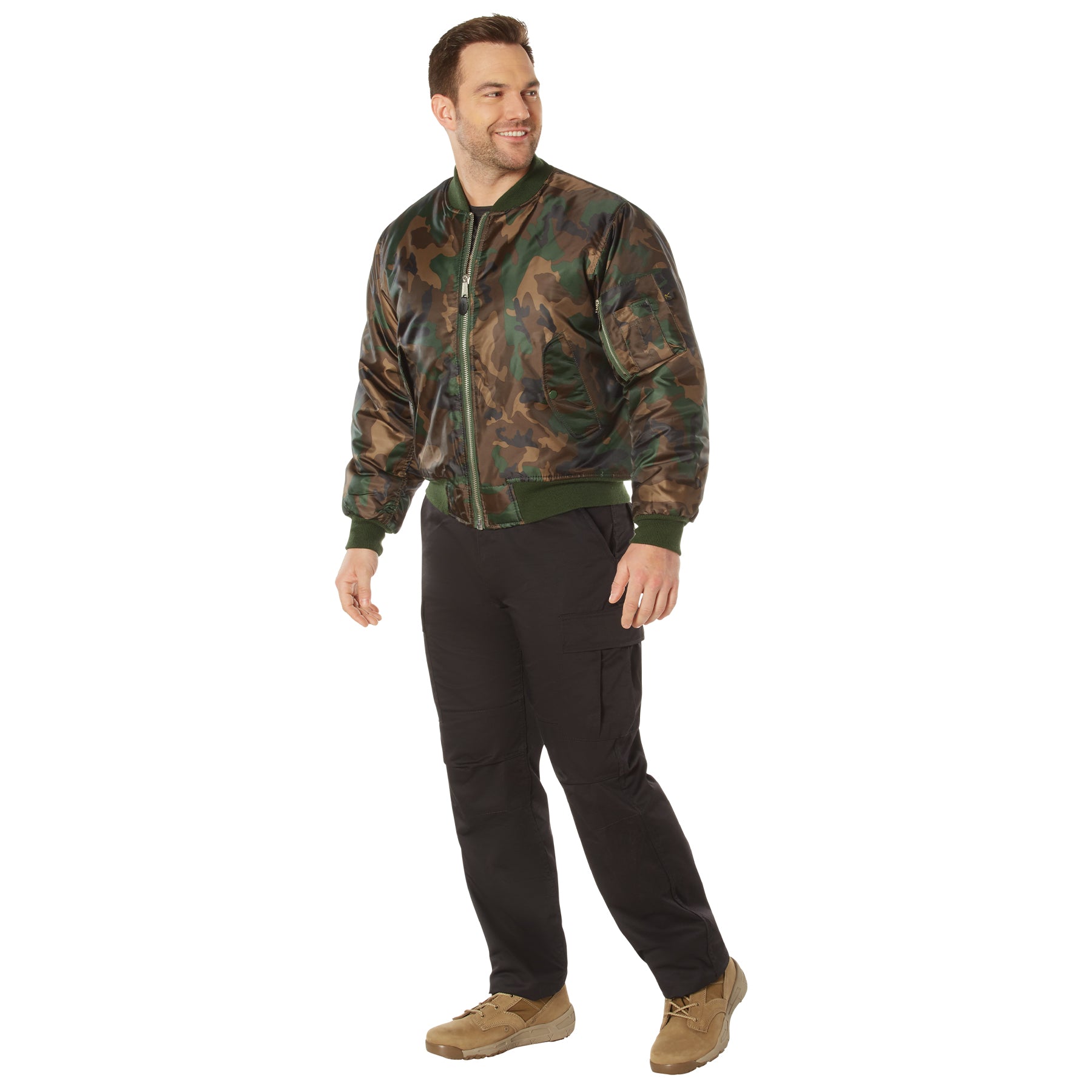 Camo Nylon MA-1 Flight Jackets