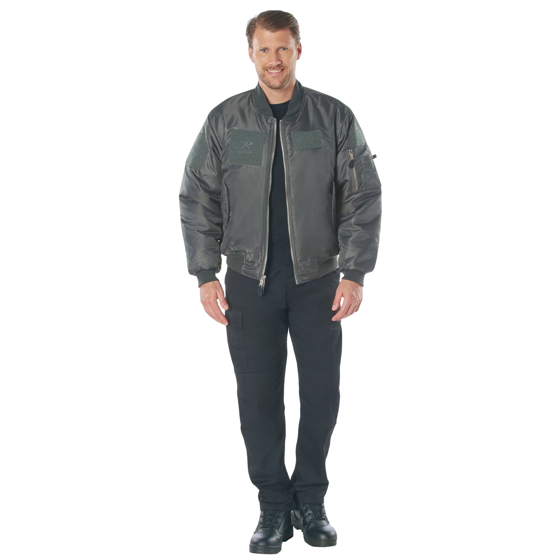 Nylon Adaptable MA-1 Flight Jackets with Patches