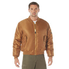 Nylon MA-1 Flight Jackets Work Brown