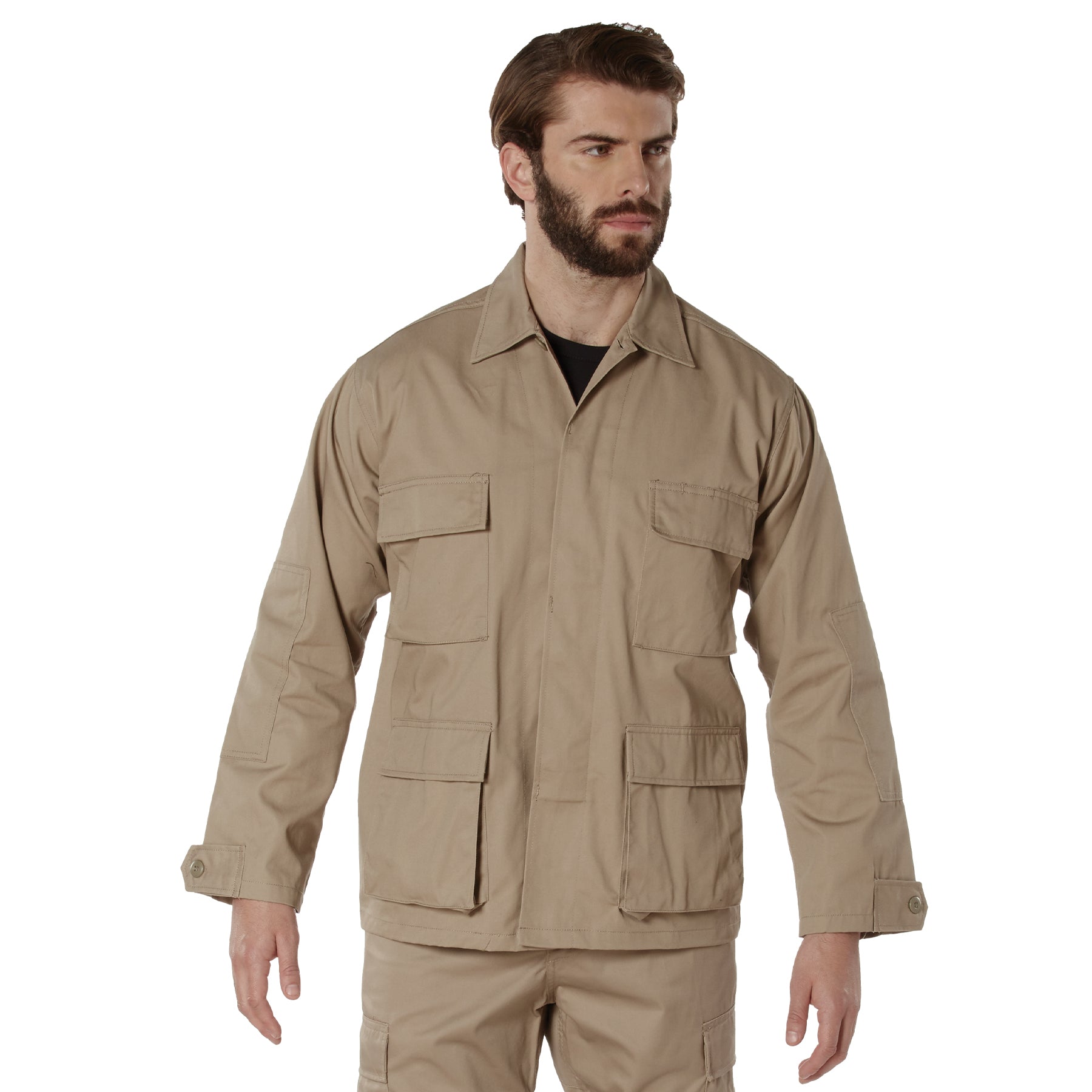 Poly/Cotton Tactical BDU Shirts Khaki