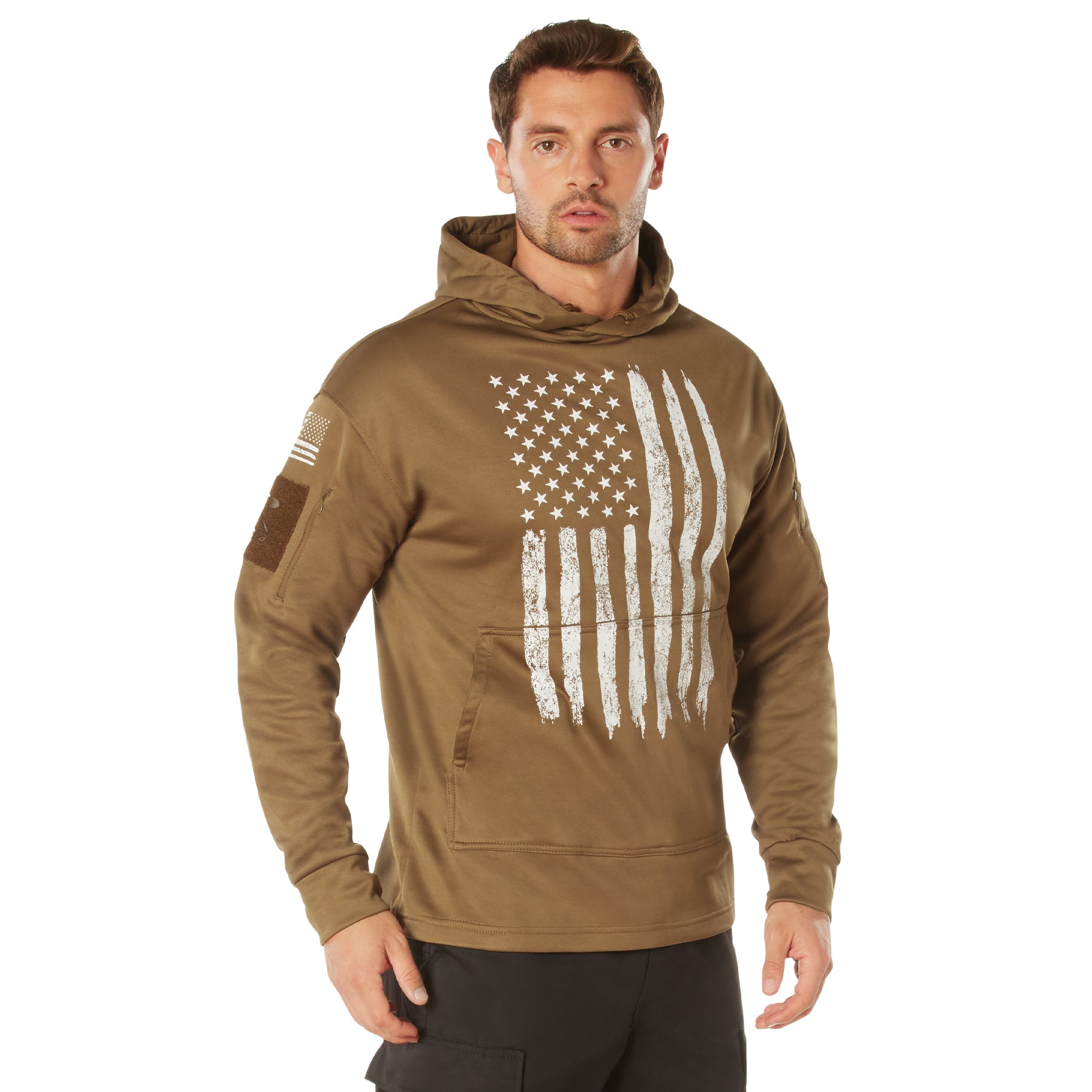 Poly US Flag Concealed Carry Hooded Sweatshirts