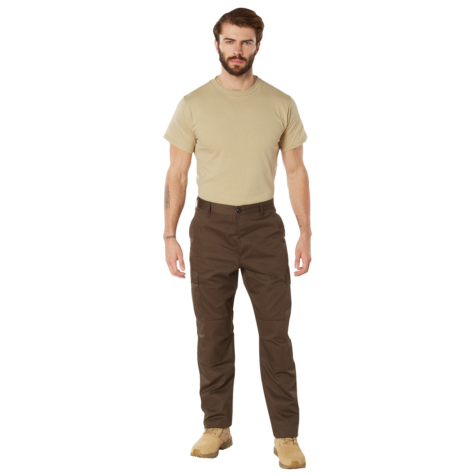 Poly/Cotton Tactical BDU Pants Brown