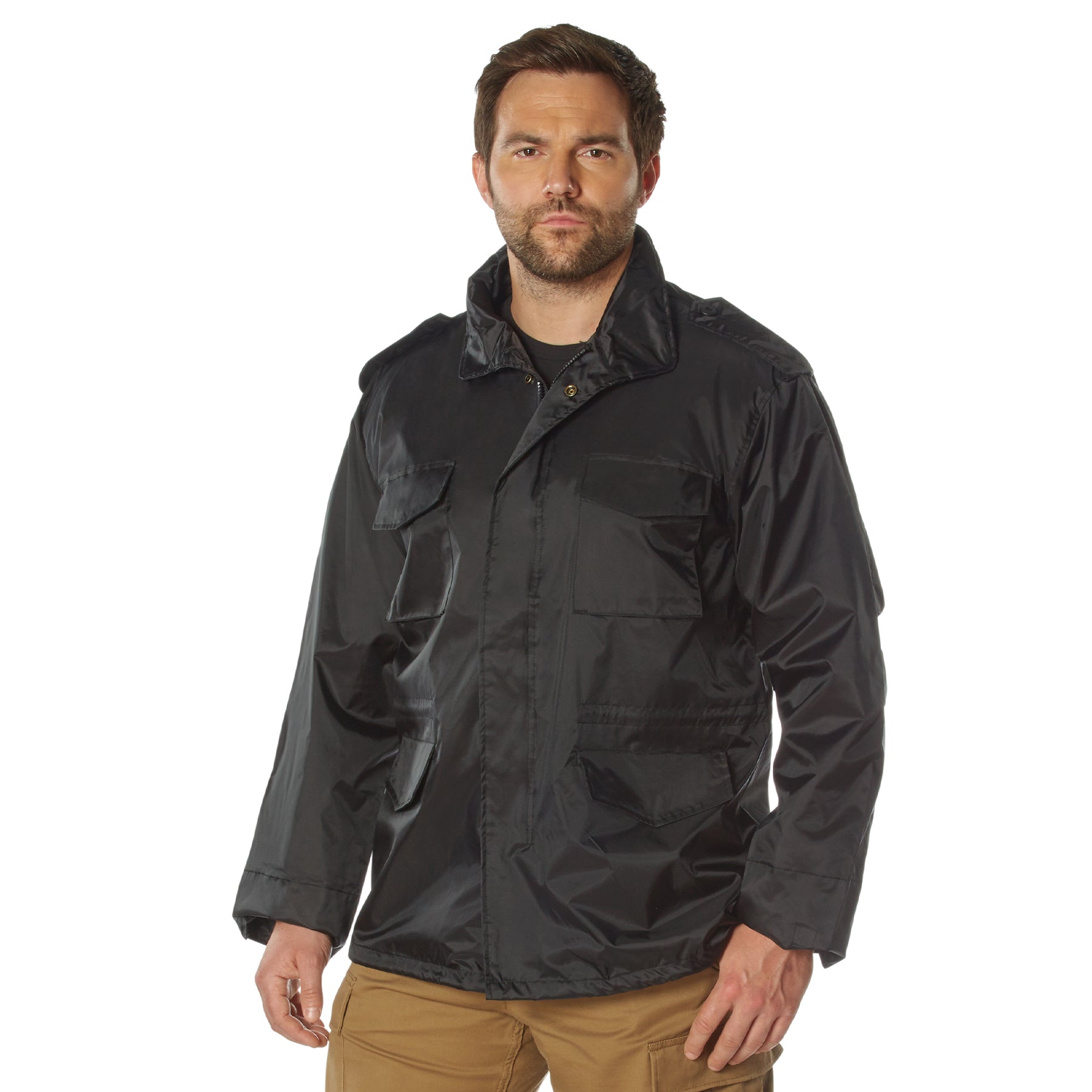 Nylon M-65 Storm Field Jackets Black