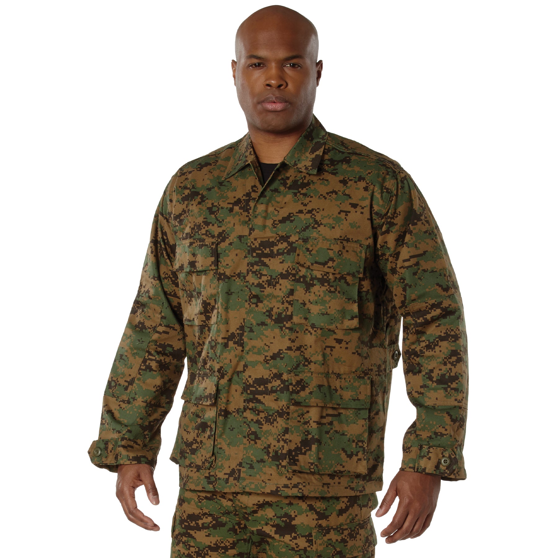 Digital Camo Poly/Cotton Tactical BDU Shirts