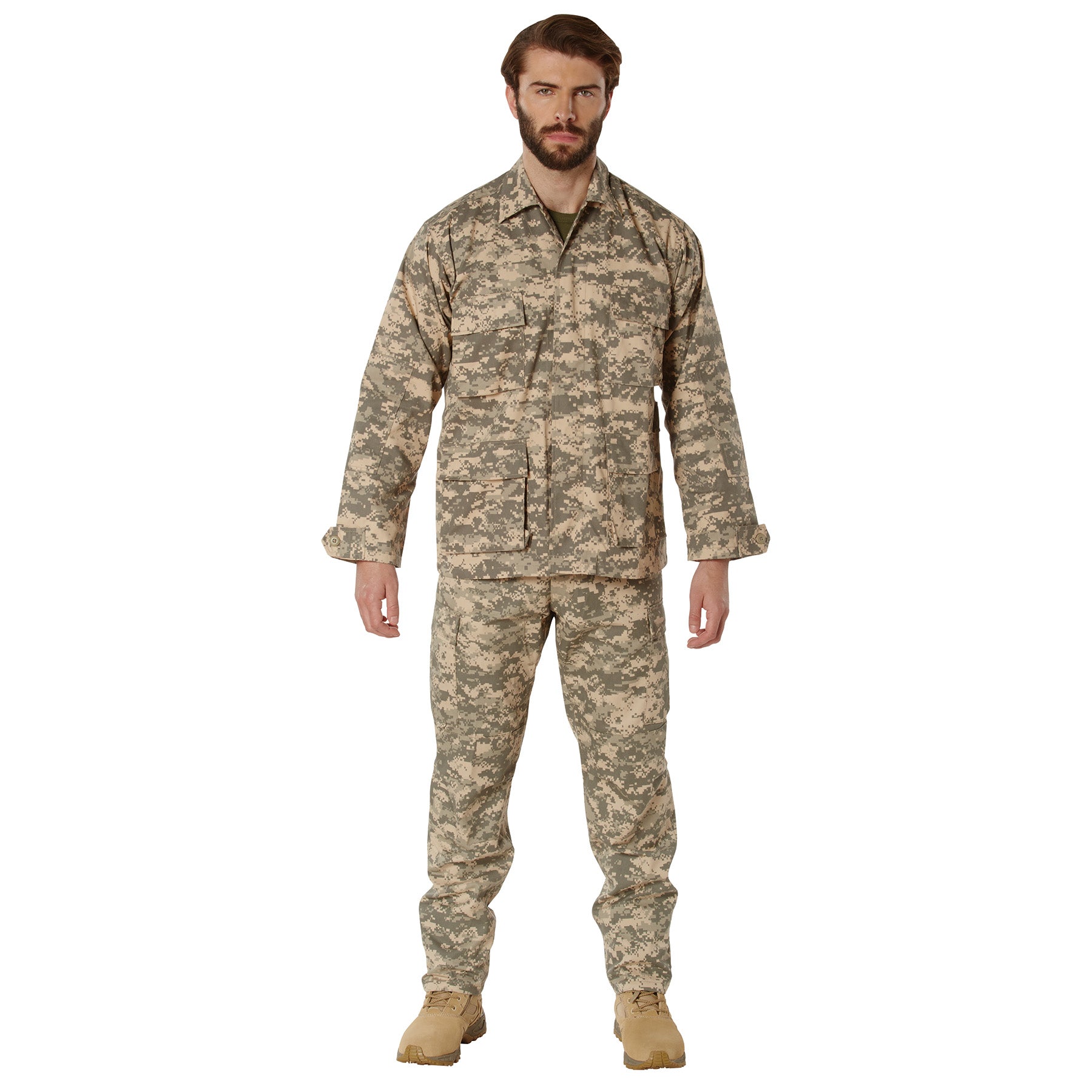 Digital Camo Poly/Cotton Tactical BDU Shirts ACU Digital Camo