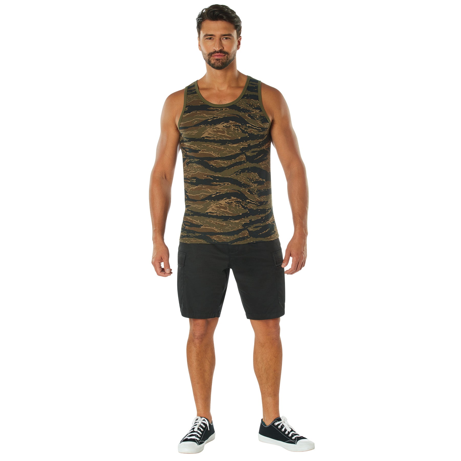 Camo Poly/Cotton Tank Tops