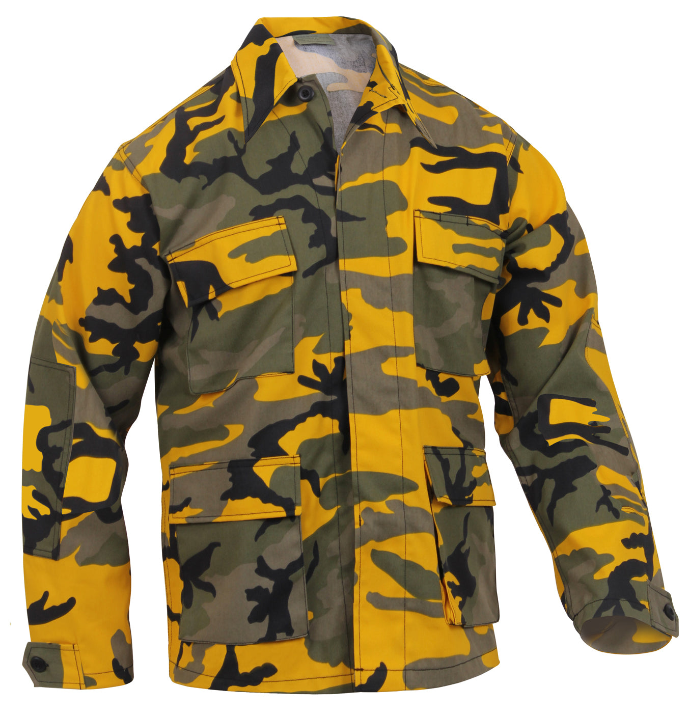 Camo Poly/Cotton Tactical BDU Shirts Stinger Yellow Camo