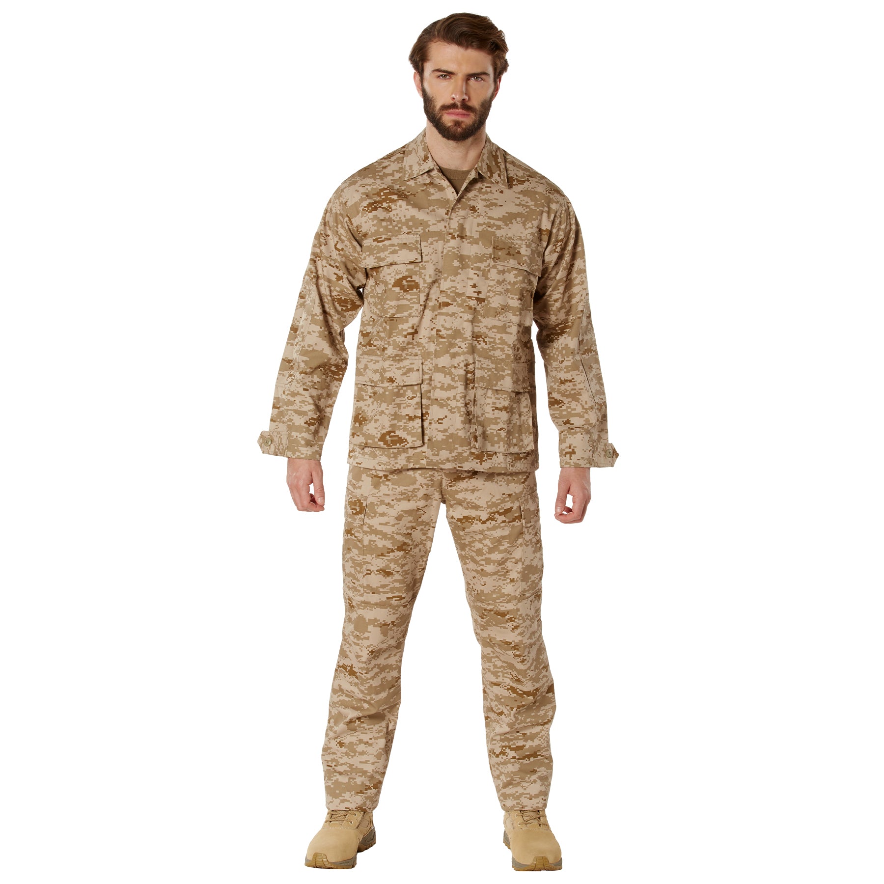 Digital Camo Poly/Cotton Tactical BDU Shirts Desert Digital Camo