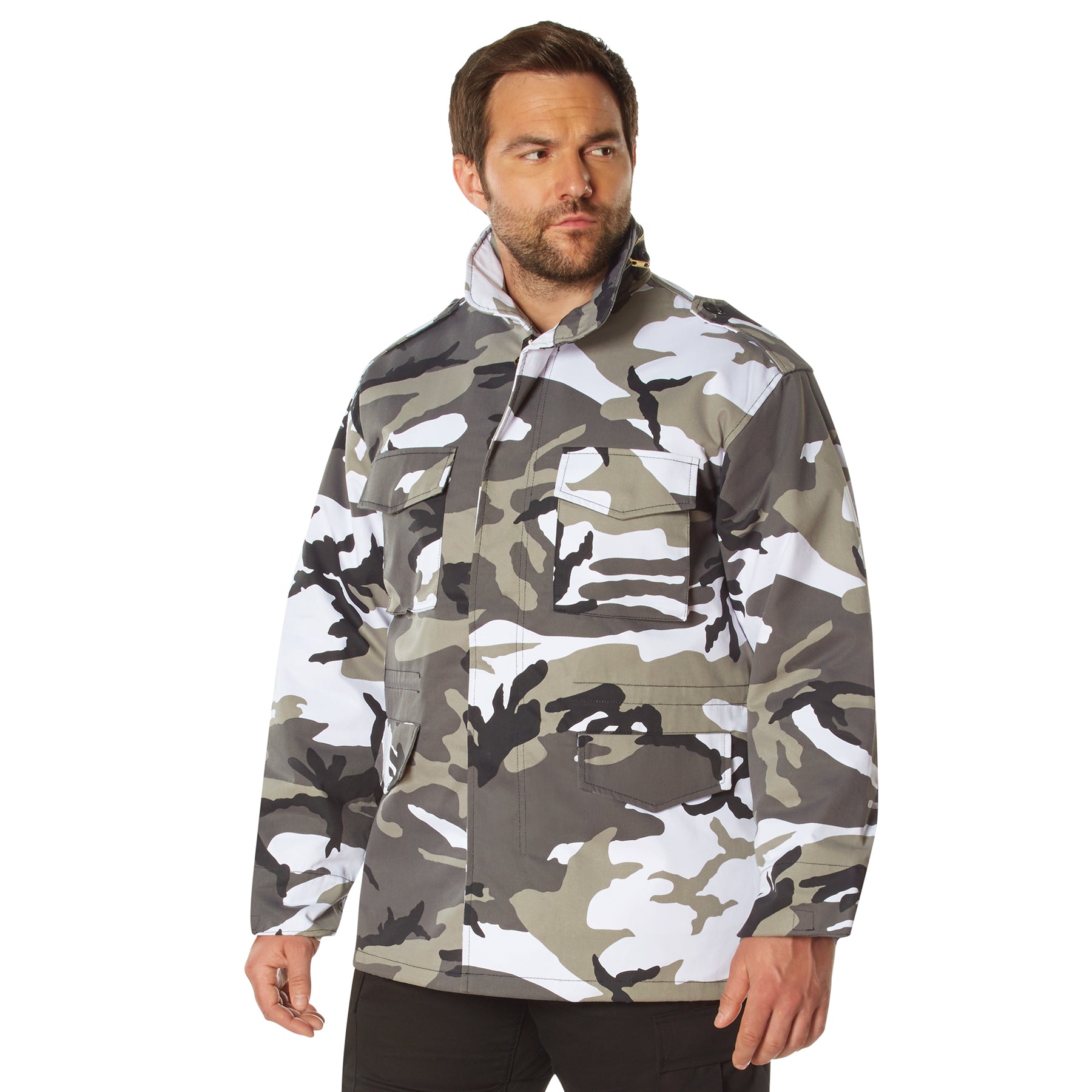 Camo Poly/Cotton M-65 Field Jackets City Camo