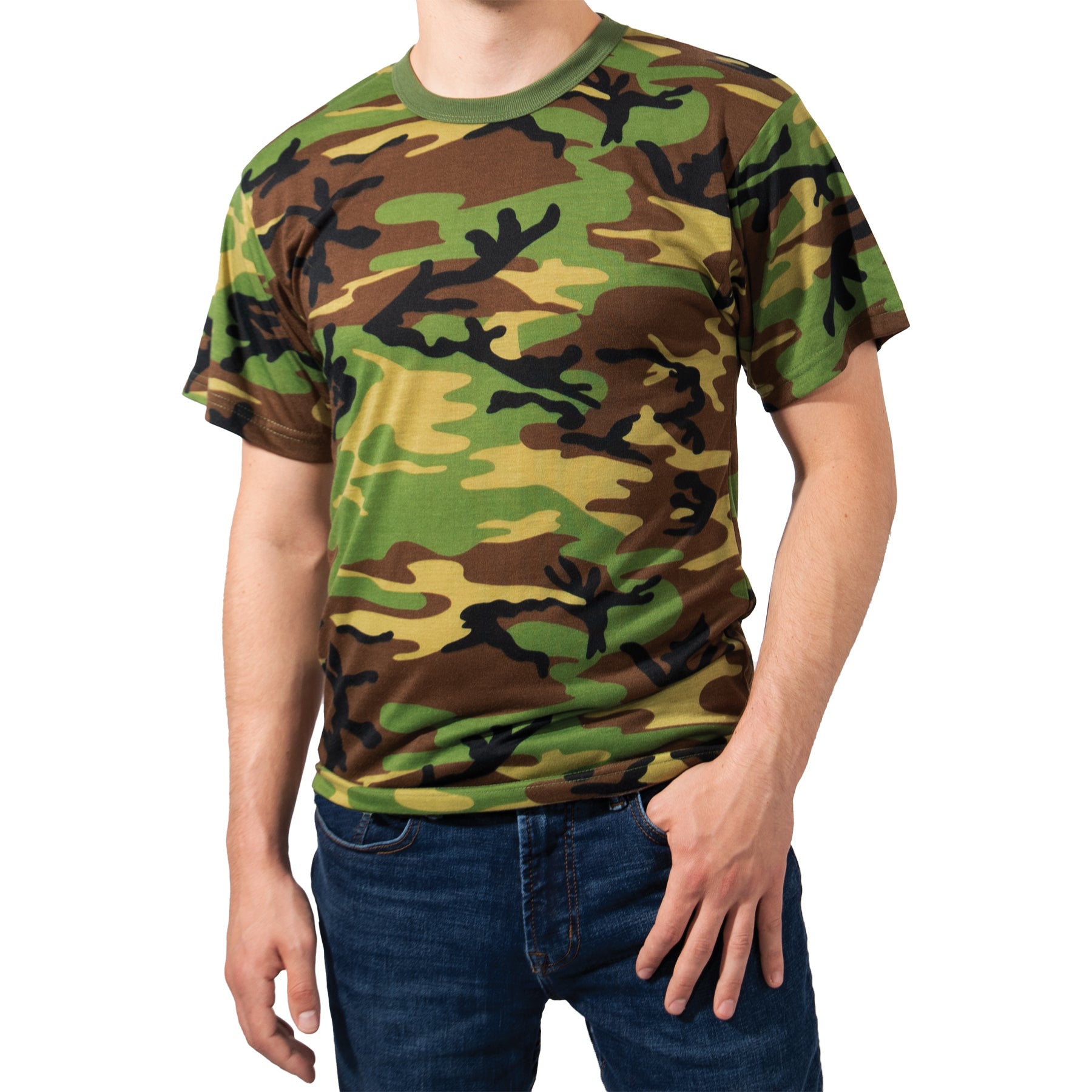 Camo Poly Moisture Wicking T-Shirts