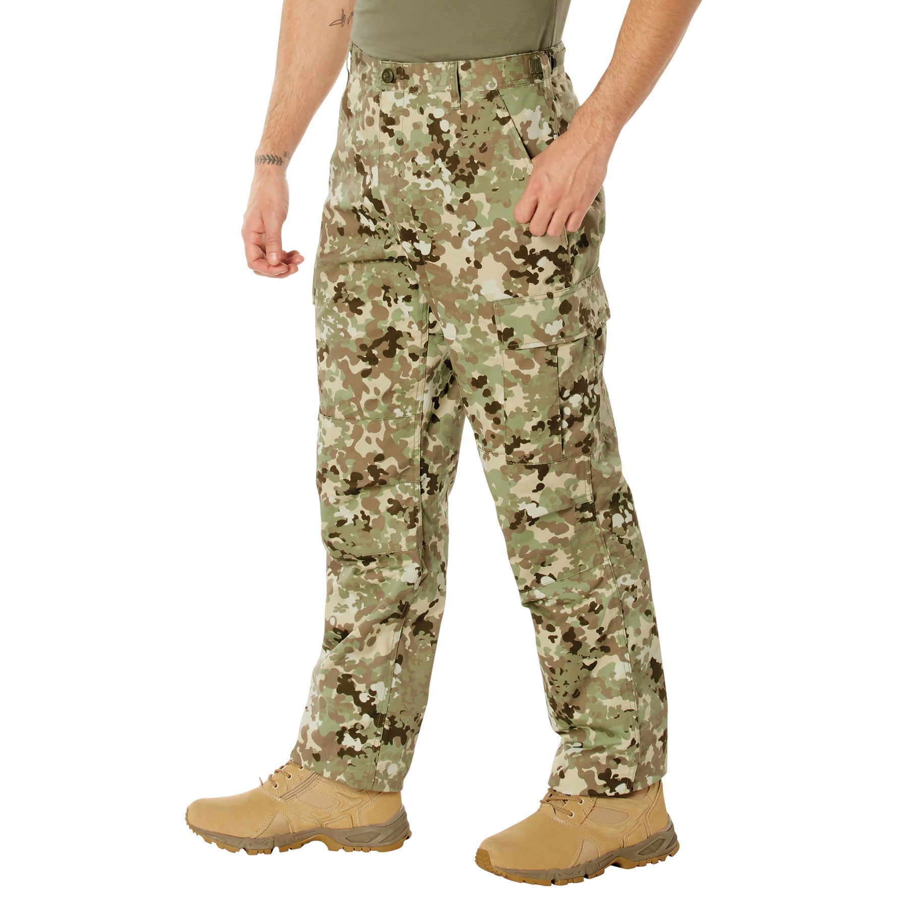 Camo Poly/Cotton Tactical BDU Pants