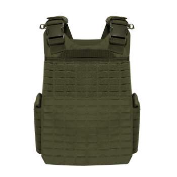 Army OD Green Laser Cut MOLLE Tac Vest