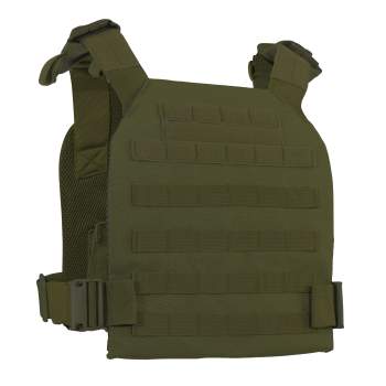 Army OD Green Low Profile Plate Carrier Tac Vest