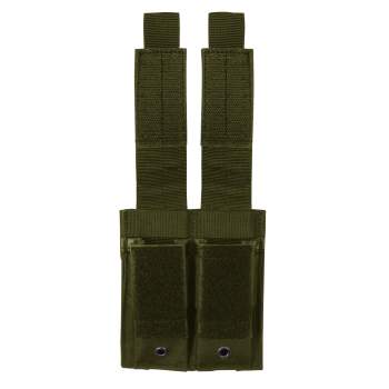 Army OD Green MOLLE Double Pistol Mag Pouch